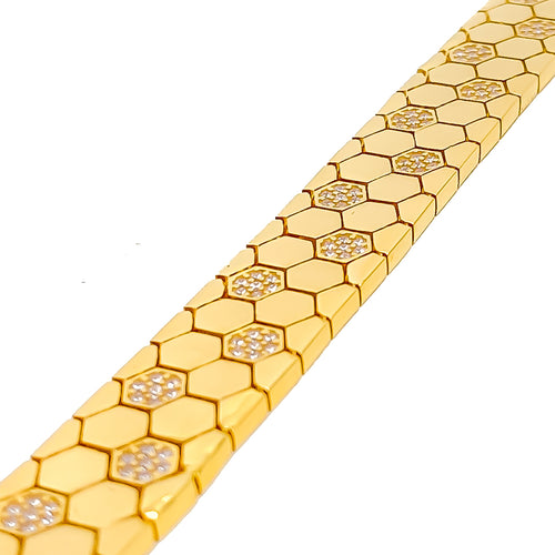 unique-geometric-22k-gold-mens-bracelet