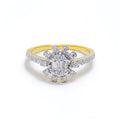 18k-gold-Palatial Flower Diamond Ring 