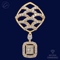 Impeccable Dangling Diamond + 18k Gold Pendant