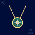 round-radiant-star-diamond-18k-gold-necklace-set
