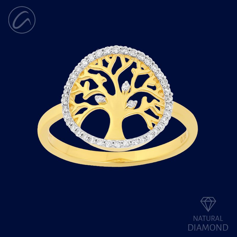 lovely-tree-18k-gold-diamond-ring