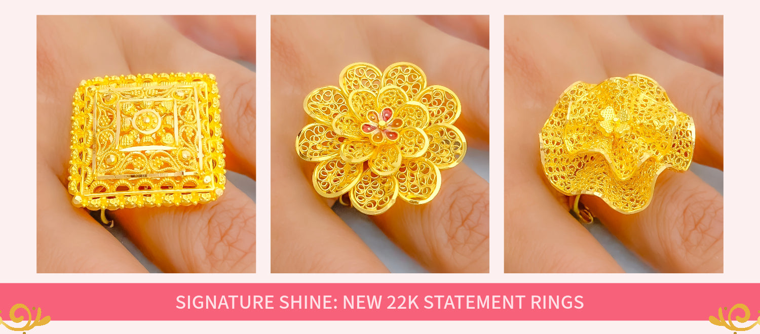 Beautiful Women Jewelry Real 18 K Gold Flower Design Pendant Chain