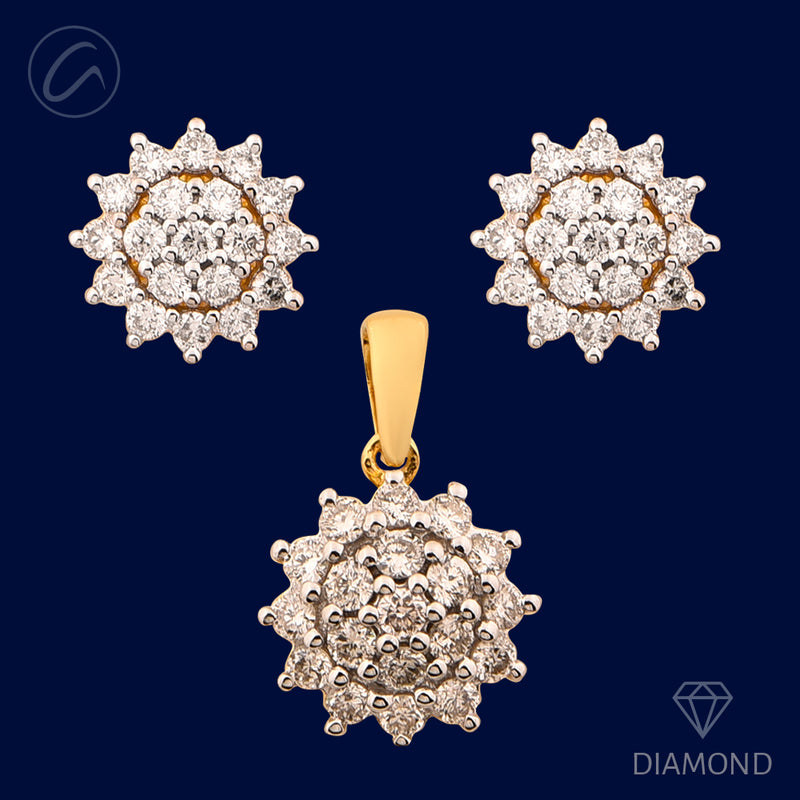 upscale-sparkling-floral-diamond-18k-gold-pendant-set