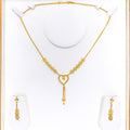 Lovely Decorative Heart 22k Gold Set