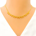 Modest Beaded Wave Necklace Set