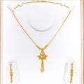 Fancy Tassel 22k Gold Necklace Set