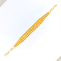 22k-gold-Radiant Reflective Interlinked Bracelet 