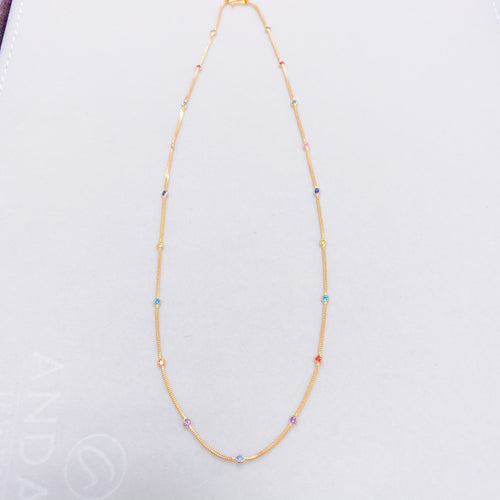 Multi-Colored Accented Necklace