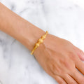 Disco Style Triple Accent Bangle Bracelet