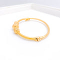 Ritzy Yellow Gold Bangle Bracelet