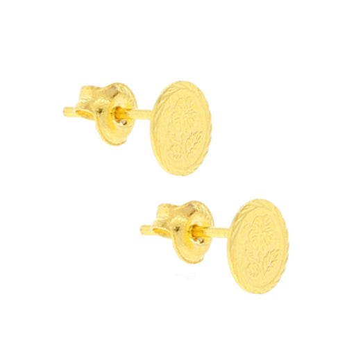 Flower Coin Earring Tops