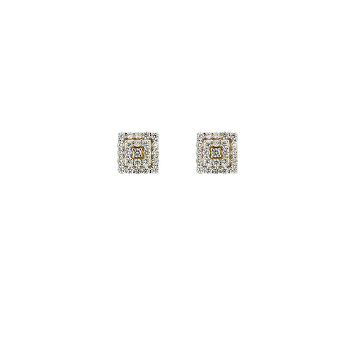 Square Diamond Earrings