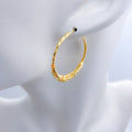 Shining rings in Medium Bali Earrings