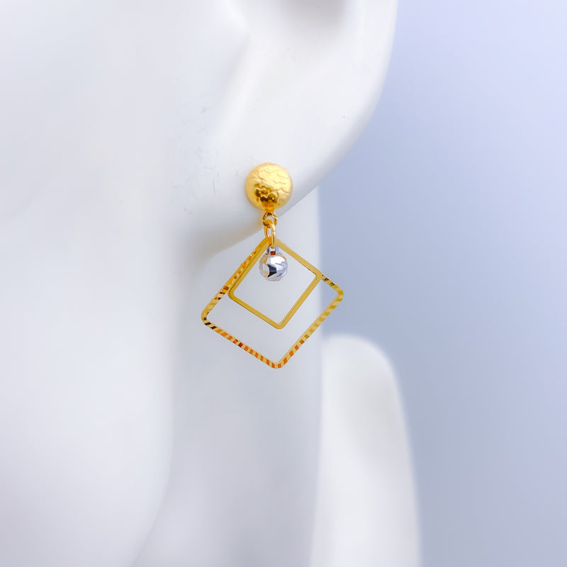 Square Geometry Earrings