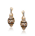 Unique Chandelier 18K Rose Gold Diamond Hanging Earrings 