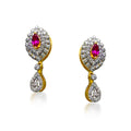 Majestic Marquise18K Gold Diamond Hanging Earrings 