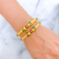 Vibrant Festive Pipe Bangles