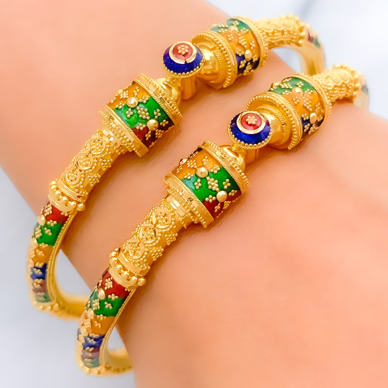 Vibrant Festive Pipe Bangles