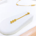 Classy Beaded Necklace 22k Gold Set