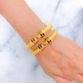 Majestic Floral Meenakari Bangles