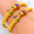 Majestic Floral Meenakari Bangles