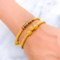 Sleek Colorful Bangle Pair