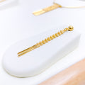 Unique Reflective Tassel Necklace 22k Gold Set