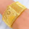 22k-gold-Distinct Dual Finish Leaf Adorned Bangles