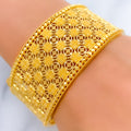 22k-gold-Radiant Round Matte Finish Bangle