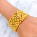 22k-gold-Decedent Square Adorned Classy Bangles