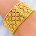 22k-gold-Radiant Round Matte Finish Bangle