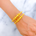 Palatial Geometric Gold Bangles