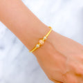 22k-gold-Vibrant Dotted Bangle Bracelet