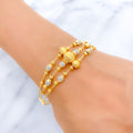 22k-gold-Layered Alternating Wire Bangle Bracelet