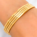 22k-gold-Dotted Smooth Satin Finish Bangles