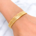 22k-gold-Dotted Smooth Satin Finish Bangles