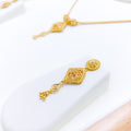 Classy Striking 22k Gold Necklace Set