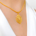 Striking Petite Gold Pendant Set