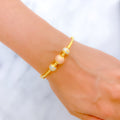 22k-gold-Ritzy Disco Sequin Bangle Bracelet 