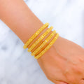 22k-gold-Exclusive Traditional Motif Bangles