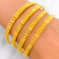 Delightful Beaded Set of 4 Bangles