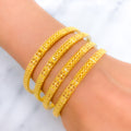 Delightful Beaded Set of 4 Bangles