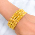 Delightful Beaded Set of 4 Bangles