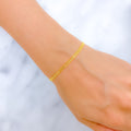 22k-gold-Glossy Chic Chain Bracelet