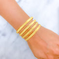 22k-gold-High Finish Stately Bangles