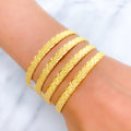 22k-gold-High Finish Stately Bangles