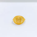 Refined Marquise Shaped 22k Gold Ring