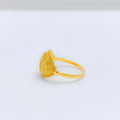 Refined Marquise Shaped 22k Gold Ring