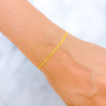 22k-gold-Dainty Lightweight Shiny Bracelet
