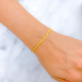 22k-gold-Fancy Intricate Rope Bracelet 